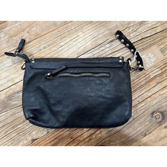 Bolsa Nova Aria Envelope Crossbody in Black Leather Studs Free People Campomaggi - Picture 7 of 10